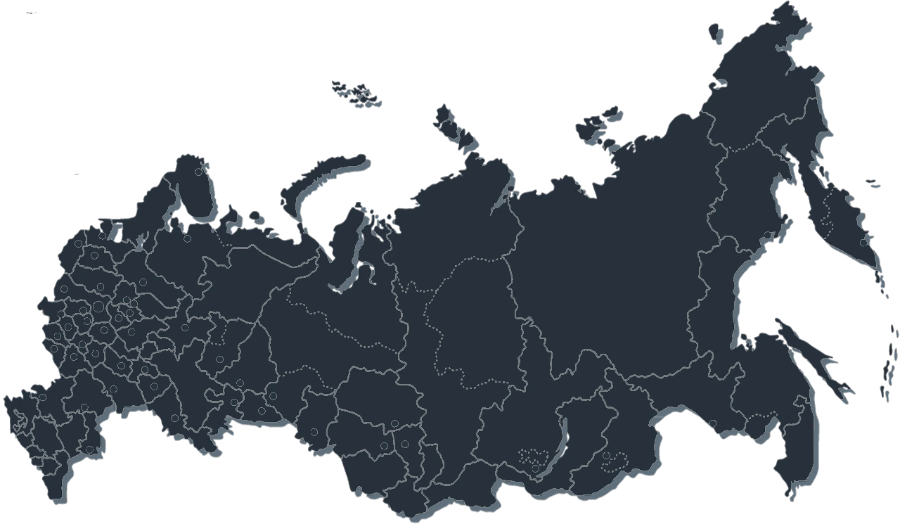 Карта поставок МетКом по России
